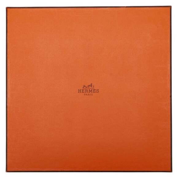 HERMES Authentic Orange Silk Scarf - Picture 6 of 6